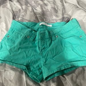 Turquoise Levi shorts